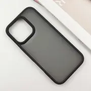 TPU+PC чехол Metal Buttons для Apple iPhone 16 Pro (6.3"), Черный