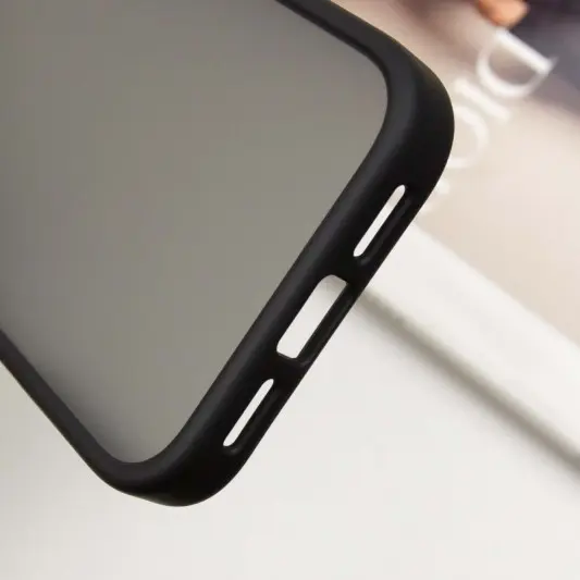 TPU+PC чехол Metal Buttons для Apple iPhone 16 Pro (6.3") Черный - изображение 4