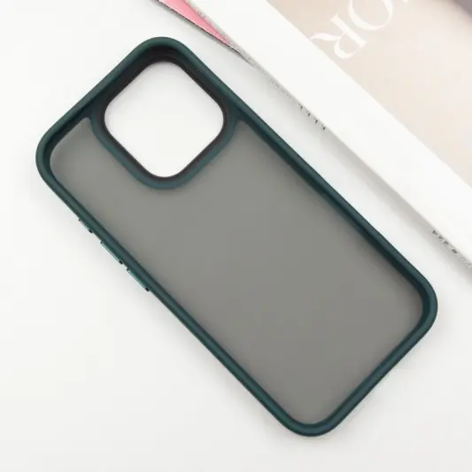 TPU+PC чохол Metal Buttons для Apple iPhone 16 Pro Max (6.9") Зелений - зображення 2 