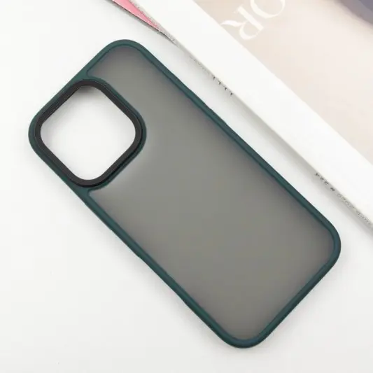 TPU+PC чохол Metal Buttons для Apple iPhone 16 Pro Max (6.9") Зелений - зображення 3 