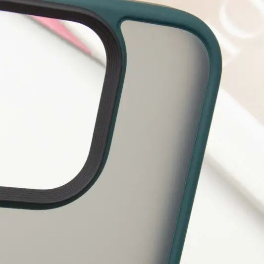 TPU+PC чохол Metal Buttons для Apple iPhone 16 Pro Max (6.9") Зелений - зображення 5 
