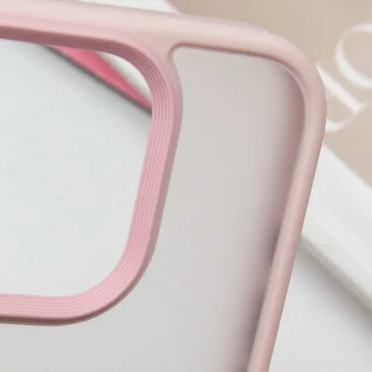 TPU+PC чохол Metal Buttons для Apple iPhone 16 Pro Max (6.9") Рожевий - зображення 5 