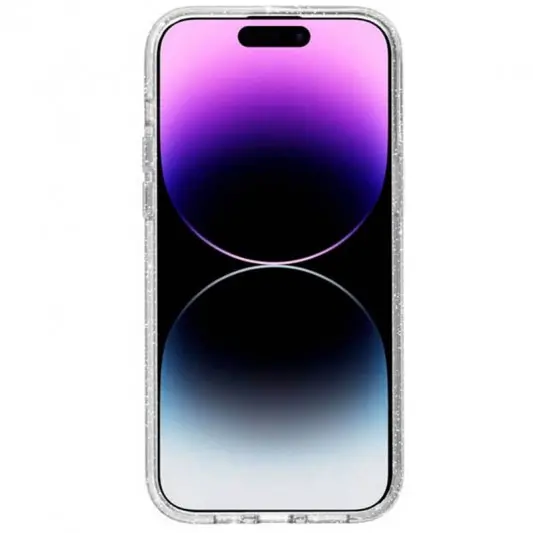 Чохол TPU Galaxy Sparkle (MagFit) для Apple iPhone 16 Plus (6.7") Clear+Glitter - зображення 1 