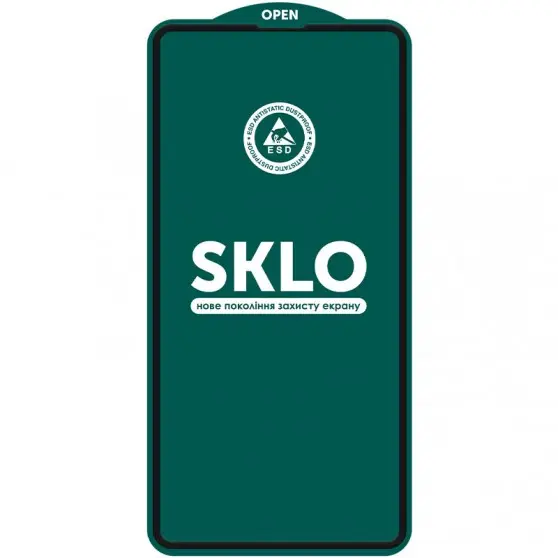Защитное стекло SKLO 5D (тех.пак) для Apple iPhone 16 Pro (6.3") Черный