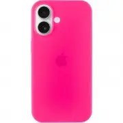 Чохол Silicone Case Full Protective (AA) для Apple iPhone 16 (6.1") Рожевий / Barbie pink