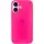 Чохол Silicone Case Full Protective (AA) для Apple iPhone 16 (6.1") Рожевий / Barbie pink