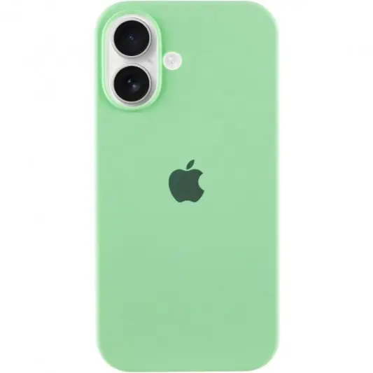 Чехол Silicone Case Full Protective (AA) для Apple iPhone 16 (6.1") Зеленый / Pistachio