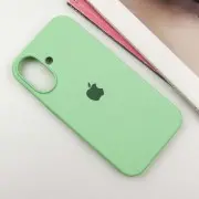 Чехол Silicone Case Full Protective (AA) для Apple iPhone 16 (6.1"), Зеленый / Pistachio