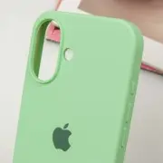 Чехол Silicone Case Full Protective (AA) для Apple iPhone 16 (6.1"), Зеленый / Pistachio