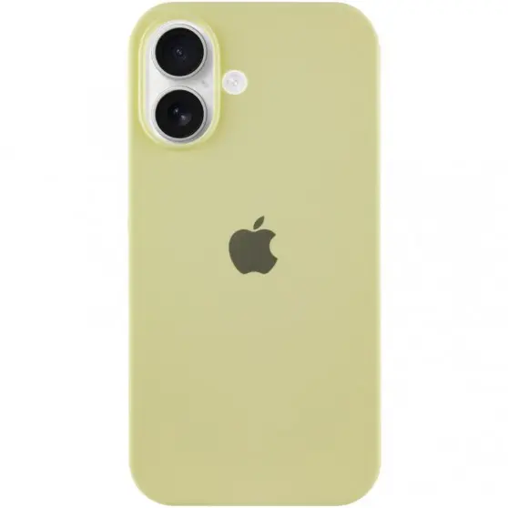 Чехол Silicone Case Full Protective (AA) для Apple iPhone 16 (6.1") Желтый / Mellow Yellow