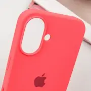 Чохол Silicone Case Full Protective (AA) для Apple iPhone 16 (6.1"), Кавуновий / Watermelon red