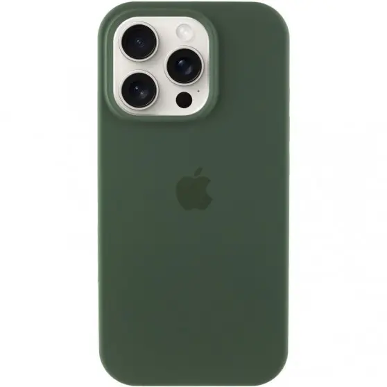 Чехол Silicone Case Full Protective (AA) для Apple iPhone 16 Pro (6.3") Зеленый / Cyprus Green