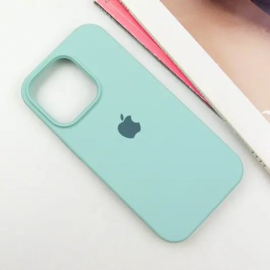 Чохол Silicone Case Full Protective (AA) для Apple iPhone 16 Pro (6.3") Бірюзовий / Beryl - зображення 1 