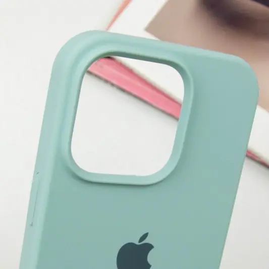 Чохол Silicone Case Full Protective (AA) для Apple iPhone 16 Pro (6.3") Бірюзовий / Beryl - зображення 3 