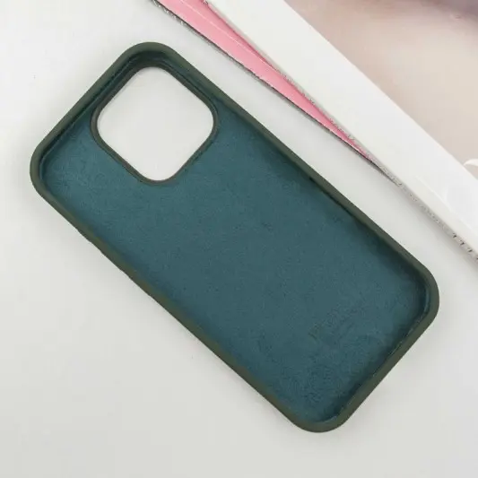 Чохол Silicone Case Full Protective (AA) для Apple iPhone 16 Pro Max (6.9") Зелений / Cyprus Green - зображення 2 