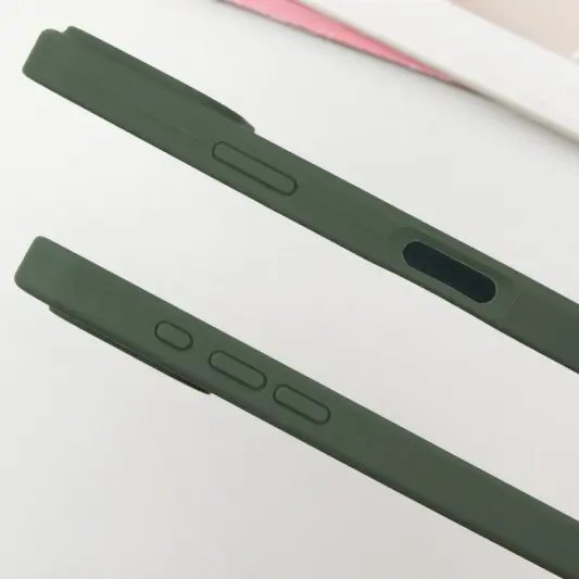 Чохол Silicone Case Full Protective (AA) для Apple iPhone 16 Pro Max (6.9") Зелений / Cyprus Green - зображення 3 