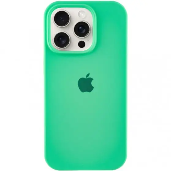 Чехол Silicone Case Full Protective (AA) для Apple iPhone 16 Pro Max (6.9") Зеленый / Spearmint