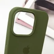 Чехол Silicone Case Full Protective (AA) для Apple iPhone 16 Pro Max (6.9"), Зеленый / Dark Olive