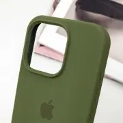 Чехол Silicone Case Full Protective (AA) для Apple iPhone 16 Pro Max (6.9"), Зеленый / Dark Olive