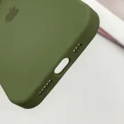 Чехол Silicone Case Full Protective (AA) для Apple iPhone 16 Pro Max (6.9"), Зеленый / Dark Olive