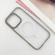 TPU+PC чехол Blueo Skin Friendly Frosted with MagSafe для Apple iPhone 16 Pro (6.3"), Серый