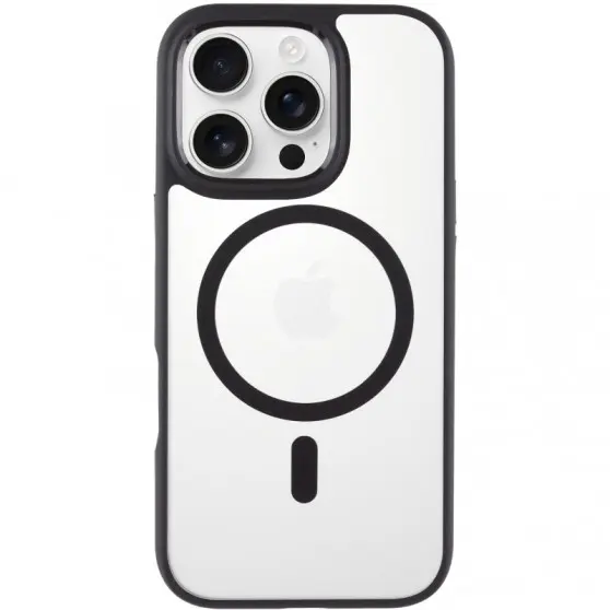 TPU+PC чехол Blueo Skin Friendly Frosted with MagSafe для Apple iPhone 16 Pro (6.3") Черный