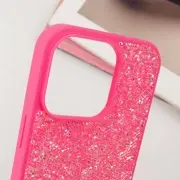 TPU чохол Bling World Rock Diamond для Apple iPhone 16 Pro (6.3"), Яскраво-рожевий