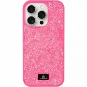 TPU чехол Bling World Rock Diamond для Apple iPhone 16 Pro Max (6.9"), Ярко-розовый