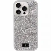 TPU чехол Bling World Rock Diamond для Apple iPhone 16 Pro Max (6.9"), Серебряный