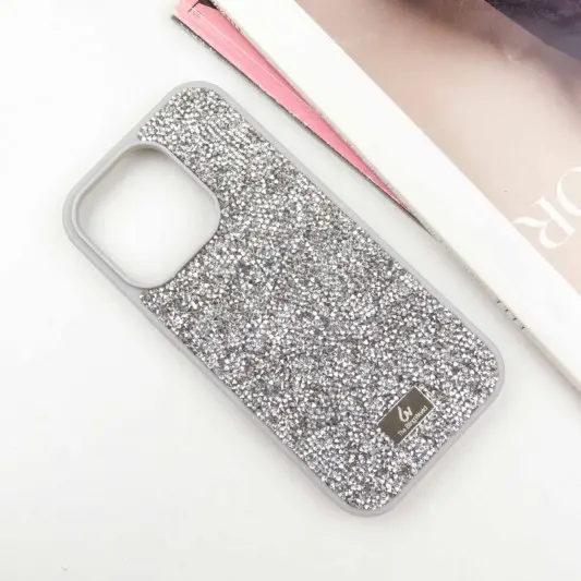 TPU чехол Bling World Rock Diamond для Apple iPhone 16 Pro Max (6.9"), Серебряный - изображение 1