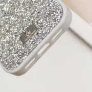 TPU чехол Bling World Rock Diamond для Apple iPhone 16 Pro Max (6.9"), Серебряный