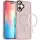 TPU+PC чехол Metal Buttons with MagSafe Colorful для Apple iPhone 16 Plus (6.7") Розовый / Pink