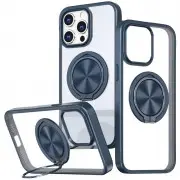 TPU+PC чохол Metal Ring with MagSafe для Apple iPhone 14 Pro (6.1") Синій