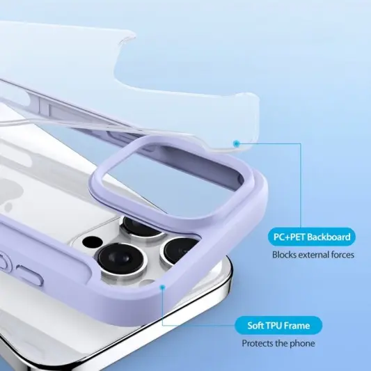 Чехол-книжка Dux Ducis Skin X Pro with MagSafe для Apple iPhone 16 Pro (6.3") Purple - изображение 3