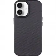 Чохол TPU+PC Carbon with MagSafe для Apple iPhone 16 (6.1") Black