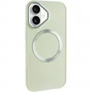 TPU чохол Bonbon Metal Style with MagSafe для Apple iPhone 16 Plus (6.7"), Білий / White