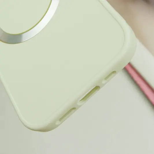 TPU чохол Bonbon Metal Style with MagSafe для Apple iPhone 16 Plus (6.7") Білий / White - зображення 4 