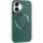TPU чохол Bonbon Metal Style with MagSafe для Apple iPhone 16 Plus (6.7") Зелений / Pine green