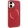TPU чохол Bonbon Metal Style with MagSafe для Apple iPhone 16 Plus (6.7") Червоний / Red