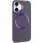 TPU чохол Bonbon Metal Style with MagSafe для Apple iPhone 16 Plus (6.7") Фіолетовий / Dark Purple