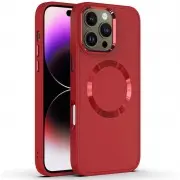 TPU чехол Bonbon Metal Style with MagSafe для Apple iPhone 16 Pro Max (6.9") Красный / Red