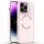 TPU чехол Bonbon Metal Style with MagSafe для Apple iPhone 16 Pro Max (6.9") Розовый / Light Pink