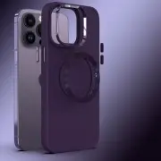 TPU чехол Bonbon Metal Style with MagSafe для Apple iPhone 16 Pro Max (6.9"), Фиолетовый / Dark Purple
