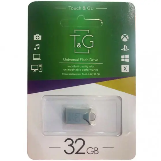 Флеш-драйв USB 3.0 Flash Drive T&G 106 Metal Series 32GB Срібний