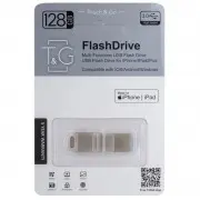 Флеш-драйв T&G 008 Metal series USB 3.0 - Lightning 128GB Срібний