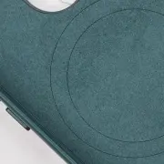 Шкіряний чохол Leather Case (AAA) з MagSafe and Animation для Apple iPhone 14 (6.1"), Forest Green