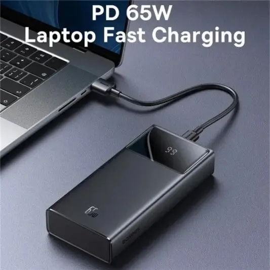 Портативное ЗУ Power Bank Baseus Star-Lord Digital Display 65W 20000 mAh (P10022906113-00) Cluster Black - изображение 1