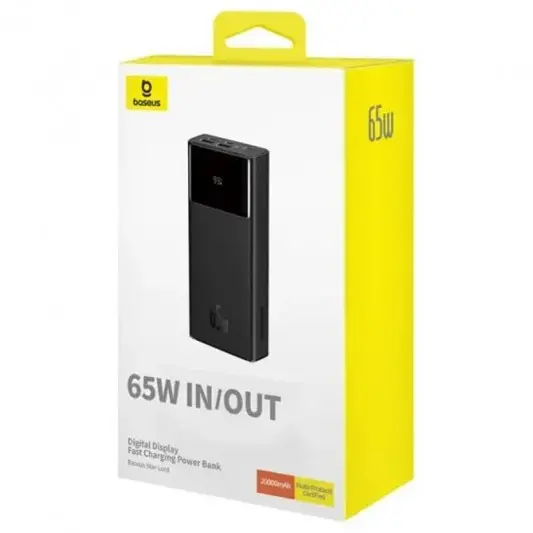Портативное ЗУ Power Bank Baseus Star-Lord Digital Display 65W 20000 mAh (P10022906113-00) Cluster Black - изображение 7