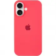 Чехол Silicone Case Full Protective (AA) для Apple iPhone 16 Plus (6.7") Арбузный / Watermelon red