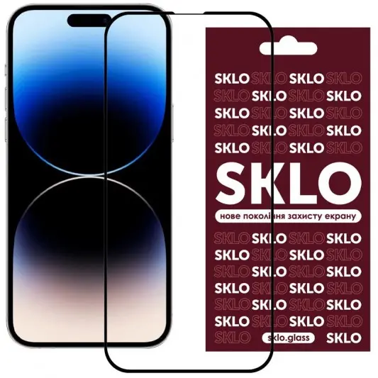 Защитное стекло SKLO 3D для Apple iPhone 16 Pro (6.3") Черный